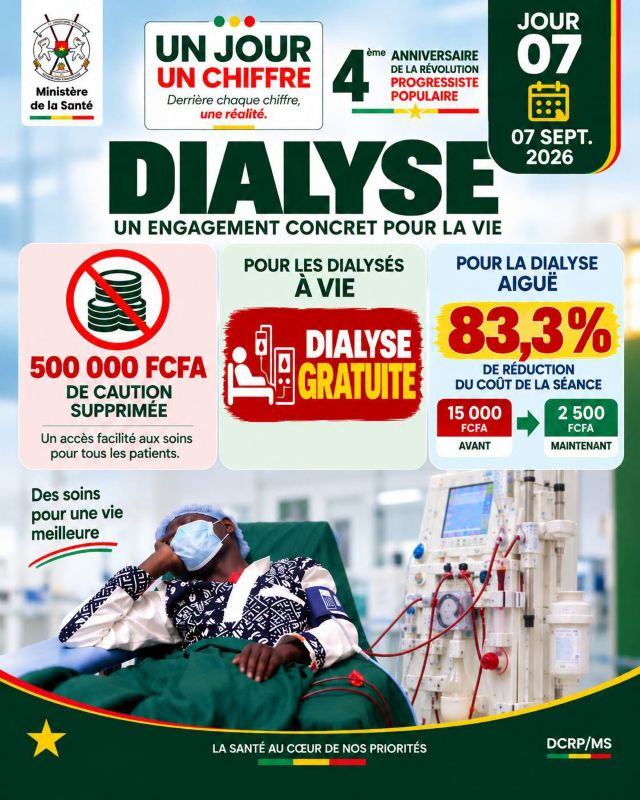 Burkina/Dialyse: lever les barrières financières pour sauver des vies