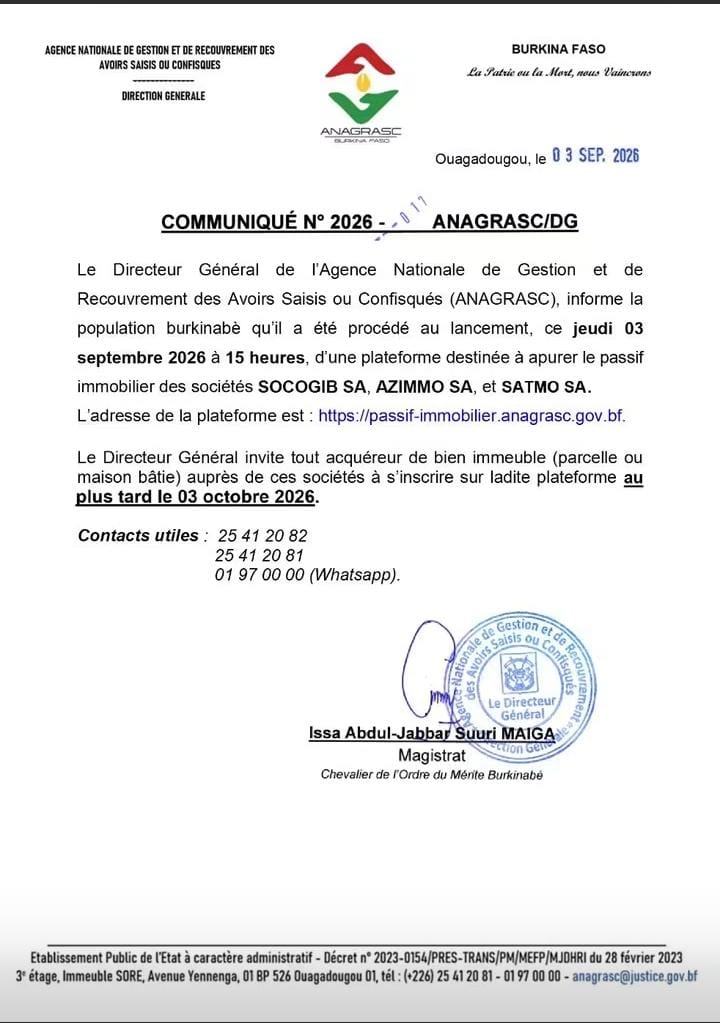 SOCOGIB, AZIMMO et SATMO: une plateforme pour apurer le passif immobilier
