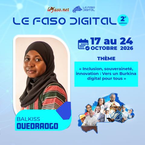 Les 100 Visages du Burkina Digital : Balkiss Ouedraogo, « Adja Digitale », l'ingénieure qui met la cybersécurité à la portée de tous