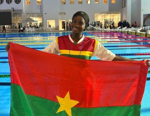 Natation : Imann Firdaous Kouraogo, de l'amour pour l'eau aux podiums africains